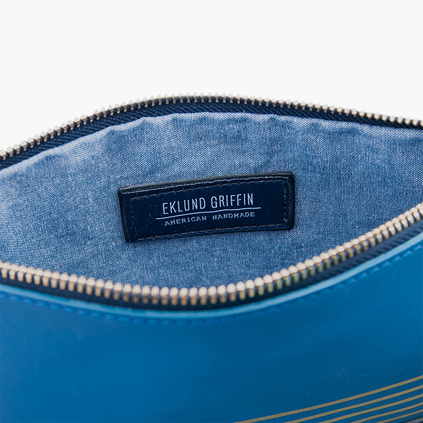 Buoy Block Clutch in Casco Bay Blue + Navy