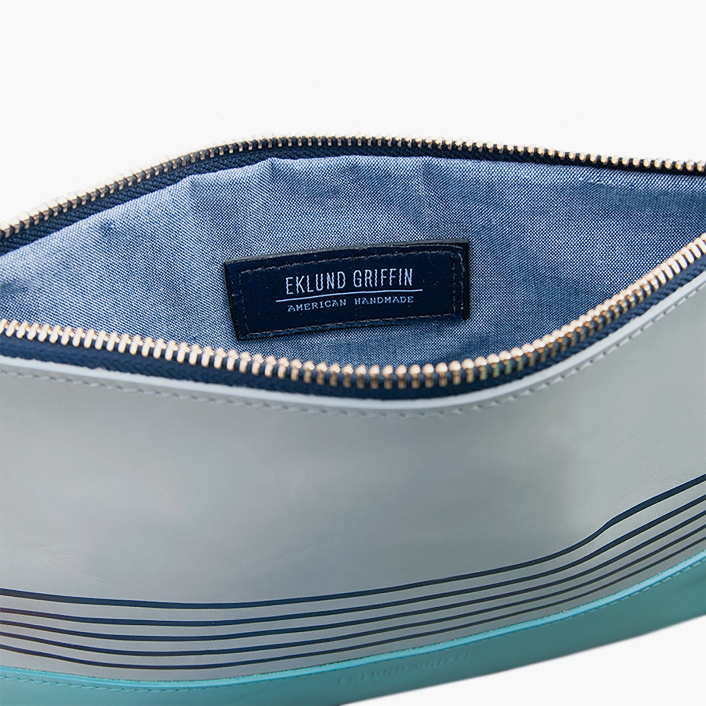 Buoy Block Clutch in Gull Gray + Tidal Teal
