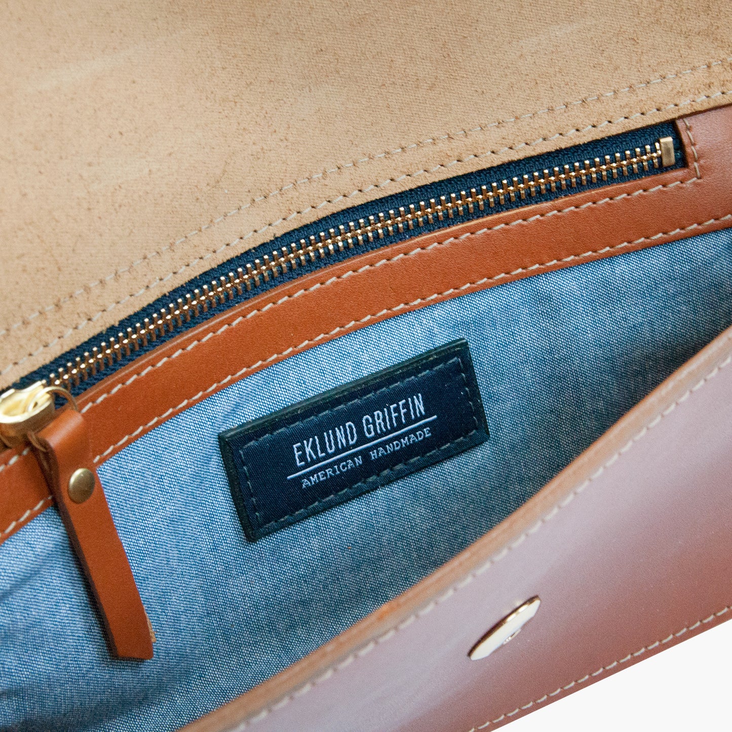 Dory Clutch in Honey Teak