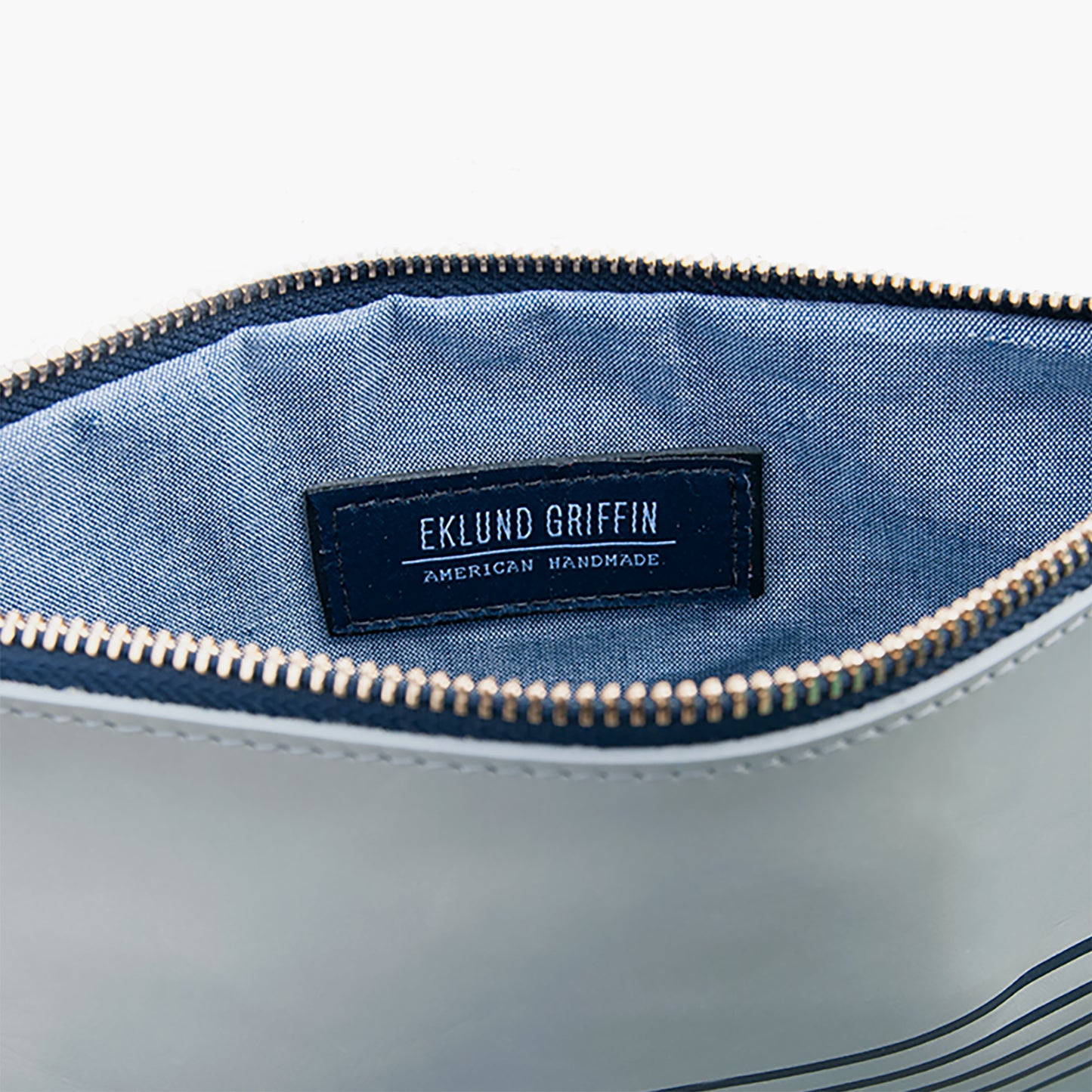 Buoy Block Clutch in Gull Gray + Casco Bay Blue