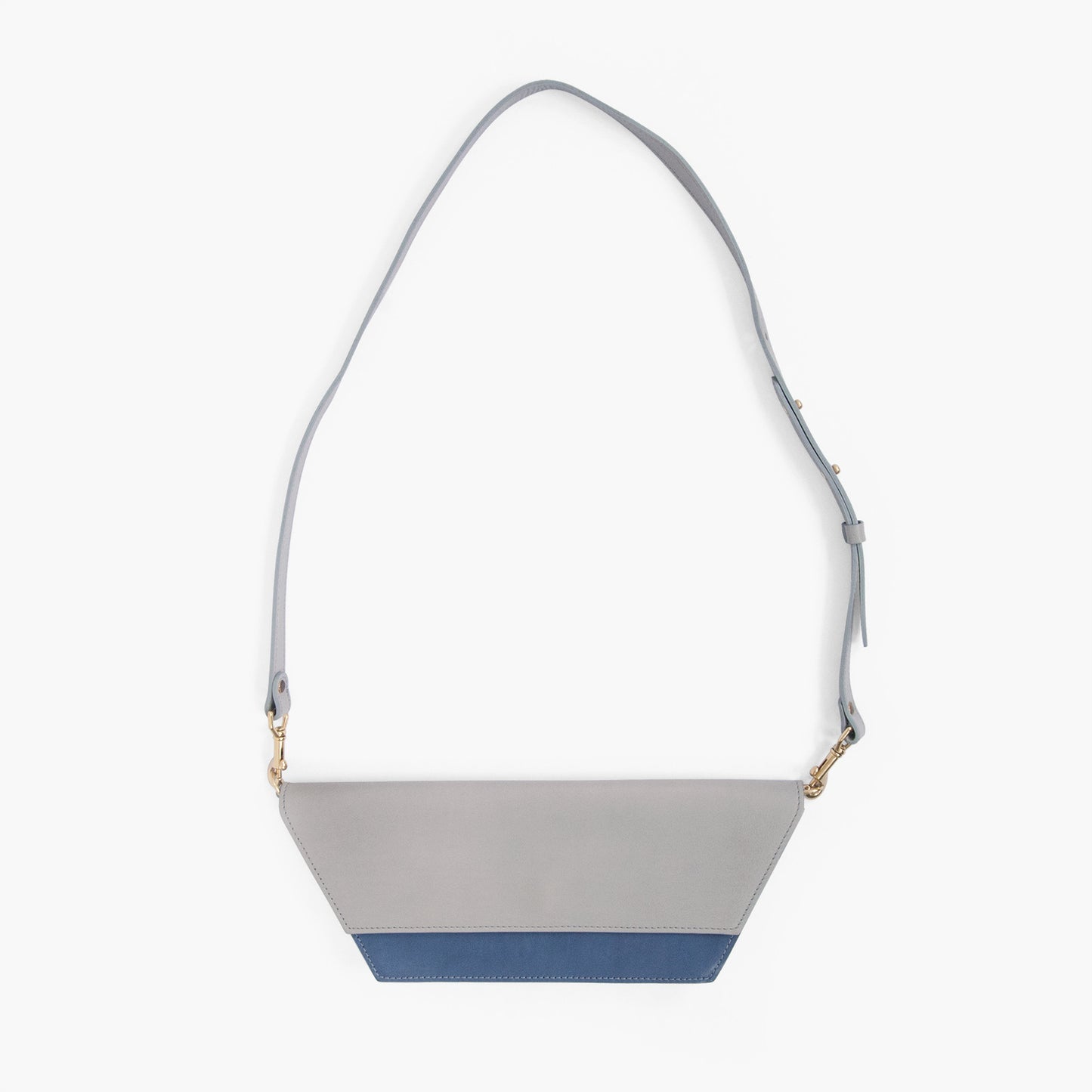 Dory Clutch in Gull Gray + Casco Bay Blue